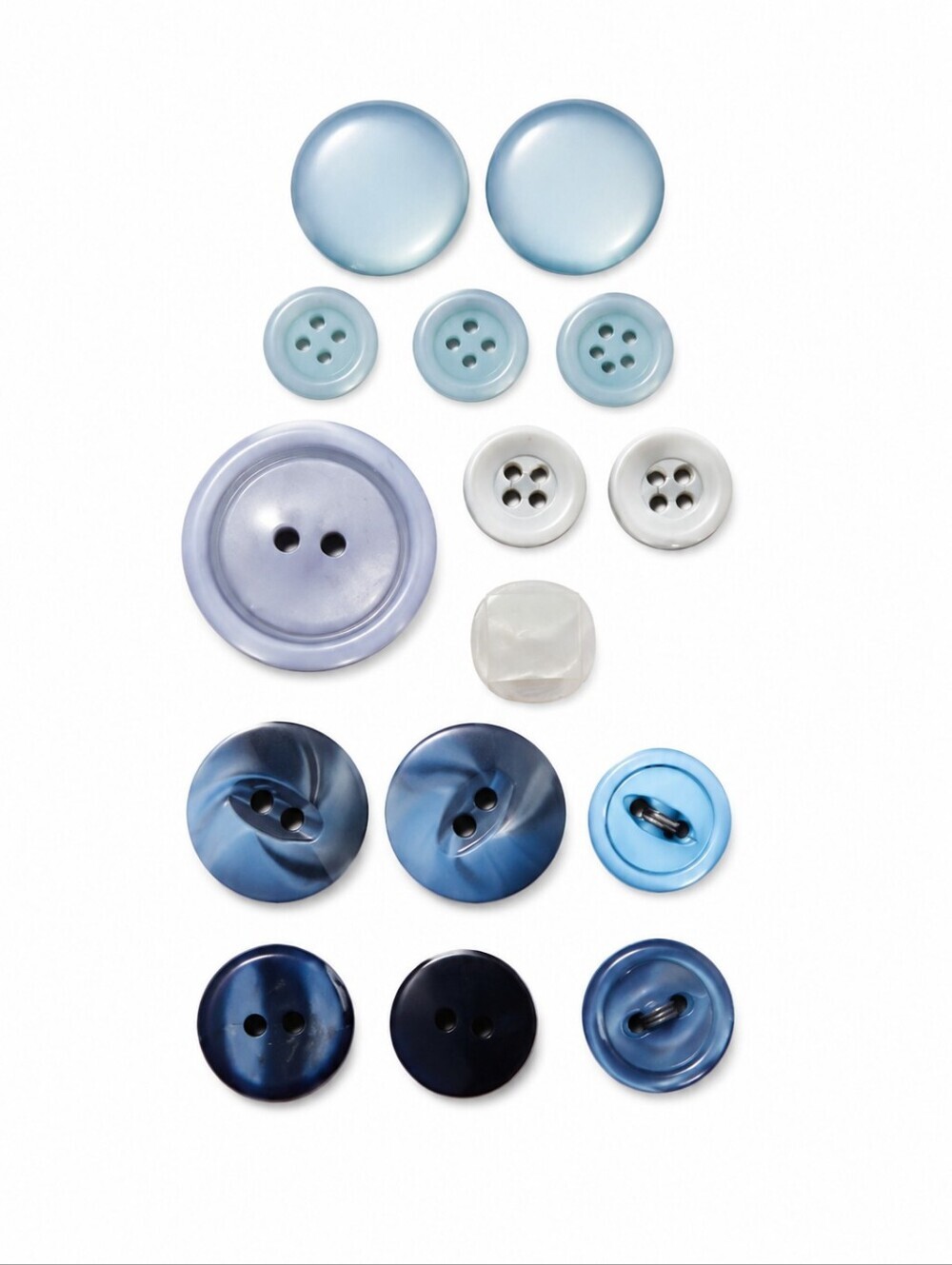 3/$30 Vintage Assorted Navy Blue and Turquoise Mother of Pearl Buttons